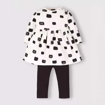 2PCS Toddler Cute Baby Kid Girl Clothes T-shirt Tops Dress+Leggings Pants Outfits Set