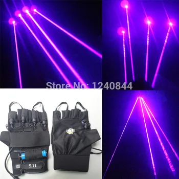 405nmViolet Laser gloves with 3pcs 200mW Violet laser beams+ battery+ battery charger+ power adapter
