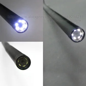 USB Inspection Camera 7mm Lens Diameter Borescope Pipe Tube Car Endoscope 830mm