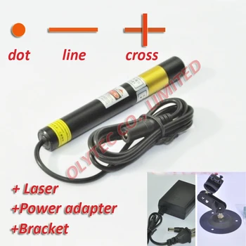 CROSS 130mw 648nm RED Laser Module with power adapter and bracket