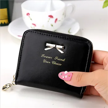 PU Leather Wallet women Clip fold Wallet women 2016 Brand Coin Wallet Small women's Purse Coin Pouch Short D1042-4