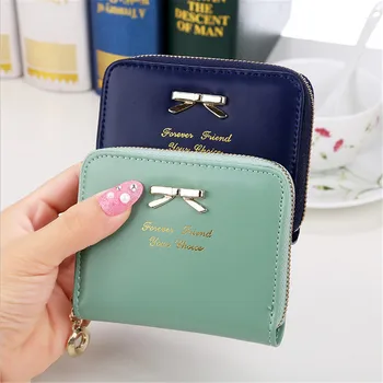 PU Leather Wallet women Clip fold Wallet women 2016 Brand Coin Wallet Small women's Purse Coin Pouch Short D1042-4