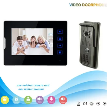 V70T2-F 1V1 XSL Manufacturer  7Inch Touch-Key Video Door Phone and Intercom System For Apartments Home Security