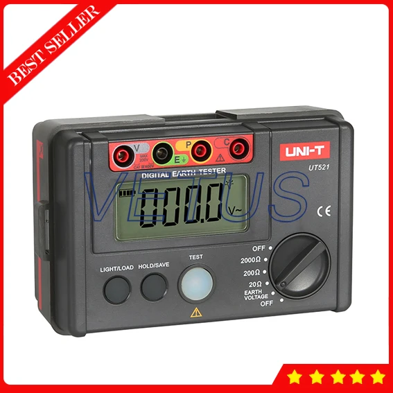 UNI-T UT521 2000ohm LCD Digital Ground Resistance Tester