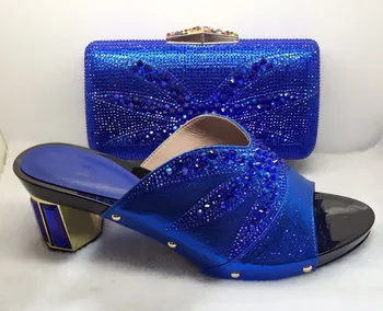 Fashion Italian Shoe With Matching Bag Set For Party African Women Shoe And Bag To Match Set Women Sandal TT16-23