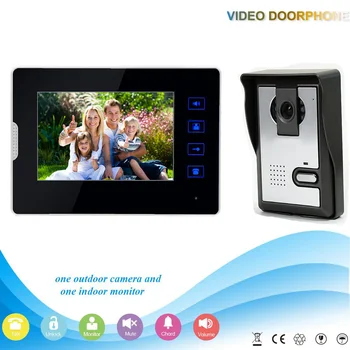 V70T2-L 1V1 XSL Manufacturer 7Inch Touch-Keys Video Door Phone for Apartments Home Security with Intercom System