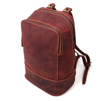 J.M.D Vintage Leather Backpack Unisex School Bag Travel bag Laptop Backpack For Girl C008