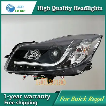 JGD Brand New Styling for Buick Regal LED Headlight 2009-2013 Headlight Bi-Xenon Head Lamp LED DRL Car Lights