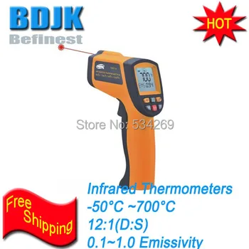Pocket Infrared Thermometers -50~700 Temperature Tester Economic Instrument with Alarm Function