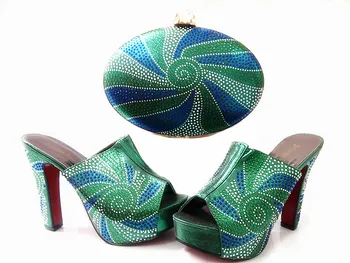 New Fashion African Shoe And Bag Set For Party Italian Shoe With Matching Bag New Design Ladies Matching Shoe And Bag Italy G11