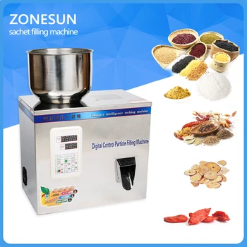 ZONESUN New type 2-100g tea weighing machine,grain,medicine,seed,salt packing machine,powder filler