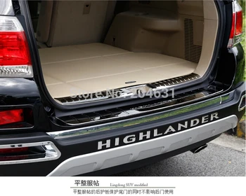 TO Highlander 2009-Rear inner+outer Plate Bumper Protector Guard mirror style Fast air ship free