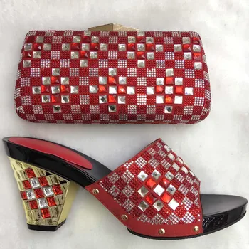 African Shoes And Matching Bags New Fashion Italian Matching Shoe And Bag Set Italy Shoes And Bag Set TT16-10