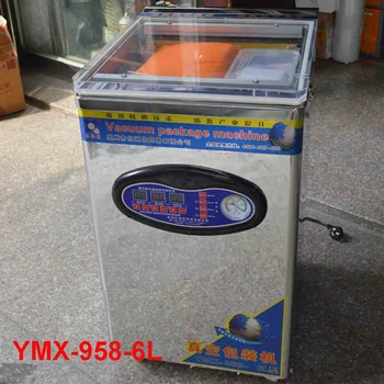 1pc Stainless Steel Table-Style food vacuum bag packing machine Desk-top Double pump vacuum packer machine 740w