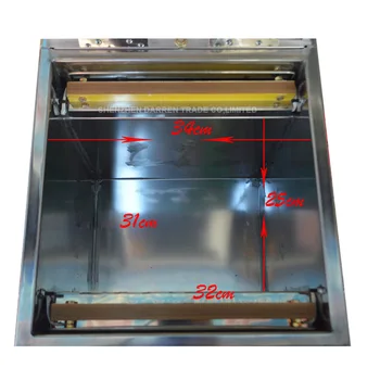 1pc Stainless Steel Table-Style food vacuum bag packing machine Desk-top Double pump vacuum packer machine 740w