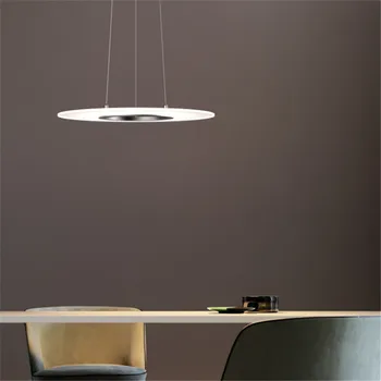 Round LED acrylic 90-260V 36W Simple personality pendant lamp 3000k-6000k Brightness Dimmable Pendant Light.