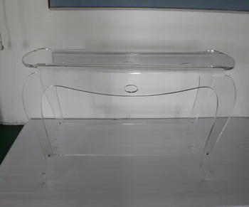 High transparency acrylic console table,Plexiglass lucite vanity desk
