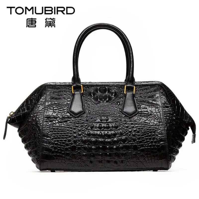 Famous brand top quality Cow Leather women bag  2016 new crocodile pattern handbag Shoulder Messenger Bag Hobos