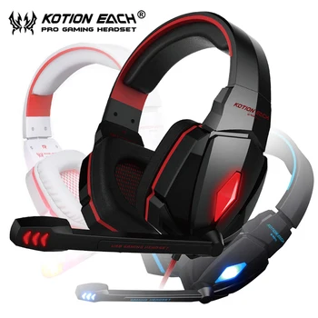 Gaming Headset G4000 3.5mm Over-ear Headphones Stereo Earphones With Microhpne For PC Game casque
