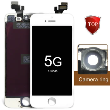 10pcs Highscreen Brand New AAA Quality LCD For iPhone 5 Screen With Digitizer Assembly +Camera Holder