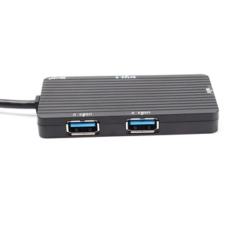 USB 3.0 to SATA 3.0 III 2 USB 3.0 TF SD HUB Adapter Converter for 3.5