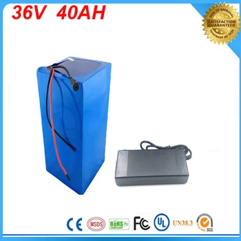 Ebike lithium battery 36v 40ah lithium ion bicycle 36v 1000w electric scooter battery for kit electric bike with BMS + Charger
