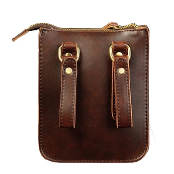 VICUNA POLO England Vintage Style Small Men Messenger Bag Man Motorcycle Bags With Flap Silt Pocket Fashion Flap Bag Waist Pack