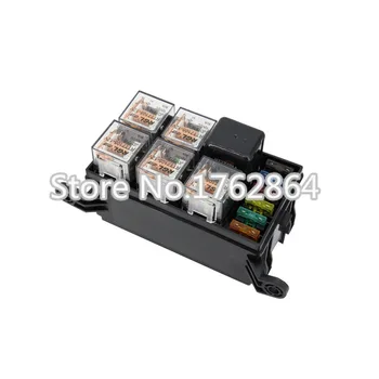 6 Way Auto fuse box assembly with 1PCS 4P12V 40A+5PCS 4Pin 24V 40A relay and fuses Power Modification distributor assembly Relay