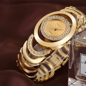 2016 New Luxury Women Watch Famous Brands Gold Fashion Design Bracelet Watches Ladies Women Wrist Watches Relogio Femininos