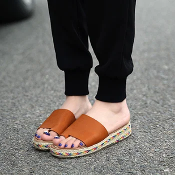 Summer 2017 new Women Sandals Bohemian style comfortable white green black brown 4 color clip toe Roman style shoes woman