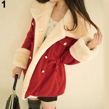 Women's Warm Winter Faux Fur Hooded Warm Coat Overcoat Long Jacket Outwear