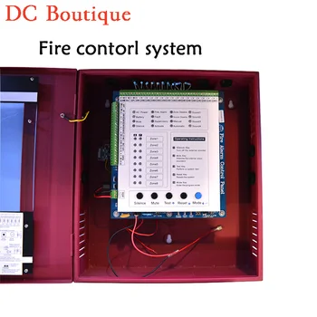 1 set) Free DHL shipping Fire Alarm Control Panel 8 Wire Zones Security alarm Protection security self defense GSM alrm