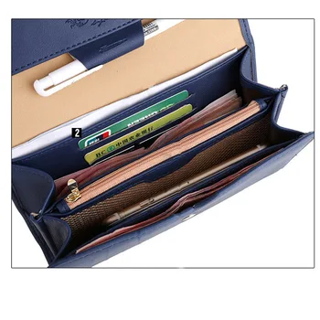 New Fashion Envelope Wallet Purse PU Leather Design Wallets Solid Women Wallet For Travel Phone Bags Hit Colors Lady Purse
