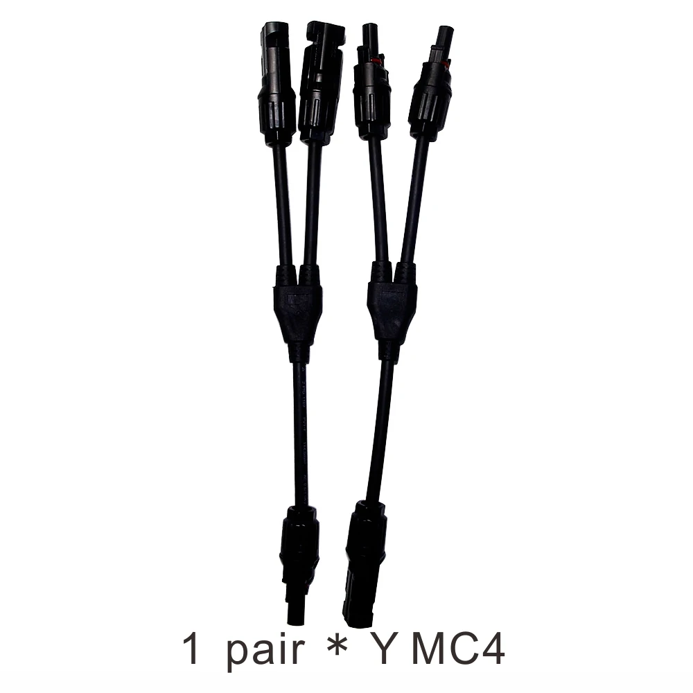 MAYLAR@1Pairs Y branch M/M/F and F/F/M, 2 male 1 female and 2 female 1male Solar Panel Cable Branch Connector