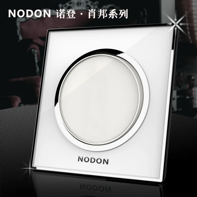 New Design Noden Crystal glass waterproof wall light switch panel, Wholesaler 1 way 2 way key push button switch,