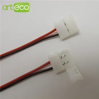 5PCS Free soldering 2PIN LED strip Connector 10mm for single color LED strip 5050 5630 5730 2PIN LED Connector