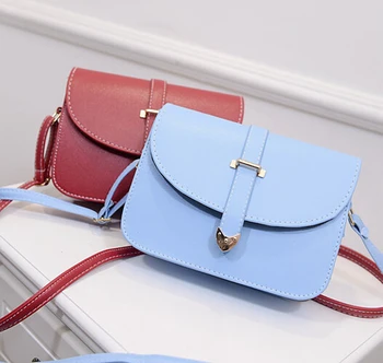Spring fashion women bag quality pu leather belt buckle arrow handbag minimalist styling package sweet female British phone bag
