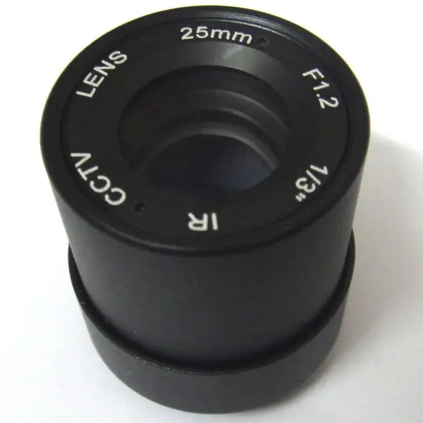 25mm CCTV Lens view 70m 11 degrees F1.2 IR Fixed Iris CS Mount for 1/3