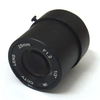 25mm CCTV Lens view 70m 11 degrees F1.2 IR Fixed Iris CS Mount for 1/3