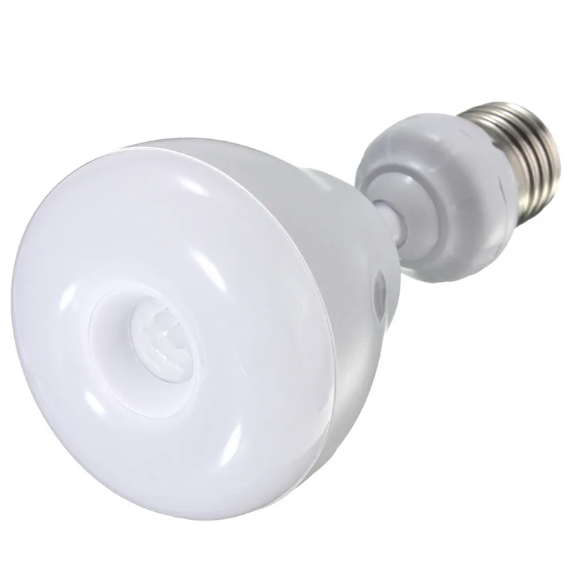 E27 5W 2835 3528 SMD 29 LED Light Bulb Infrared IR PIR Auto Motion Sensor Lamp Bulb Warm Pure White AC85-265V