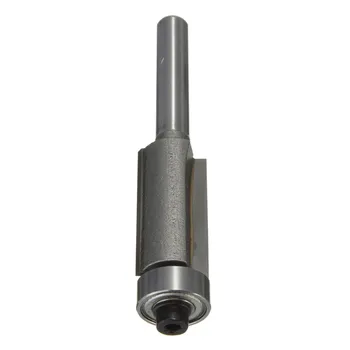 Top Quality 1pc 12mm Bearing Flush Trim Bit Router Bits Carbide Tipped 1/4 Inch Straight Shank Double-edged Flutes Drilling