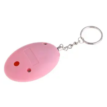 Security protection Cute Mini Personal Portable Guard Safety Security 85db Alarm Keychain Pink