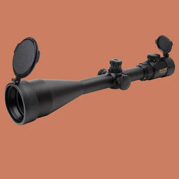 SUTTER 10-40x60 E-SF Mil-Dot Glass Etched Reticle Red Illuminated Side Parallax Long Range Hunting Shooting Riflescope