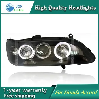 JGD Brand New Styling for Honda Accord LED Headlight 1998-2002 Headlight Bi-Xenon Head Lamp LED DRL Car Lights