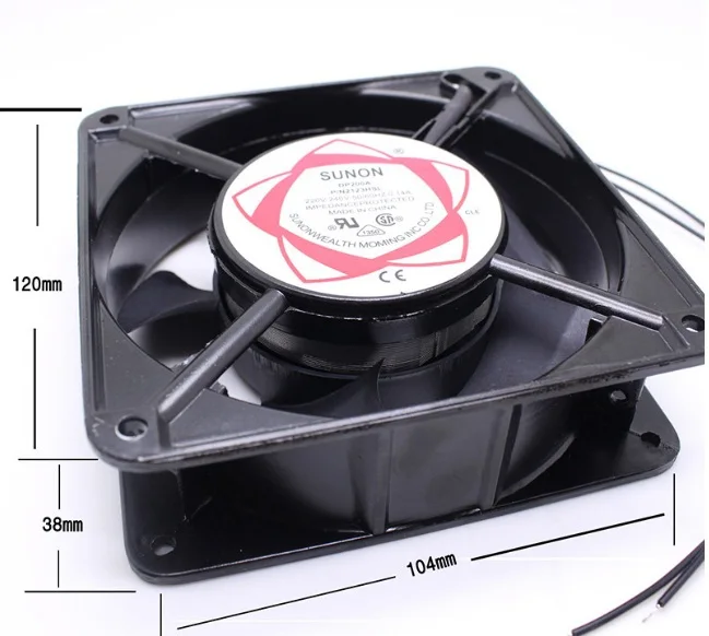 SNUON AC 220V 12038 Cabinet AC cooling fan 120x120x38mm cooler 2123HSL