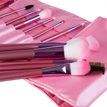 22 Pcs /lot Cosmetic Makeup Brushes Set Professional Comestic Make Up Brush With Synthetic Hair Pure Color Bag Makeup Brush Set