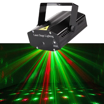 Wonderful R&G Red Green Laser Projector Stage Light Home Party Lighs DJ Disco Night Club Lighting US plug