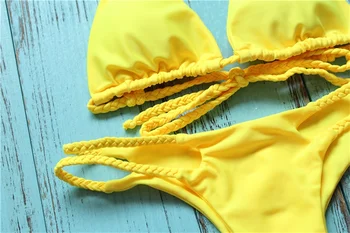 NIDALEE 2017 Sexy Brazilian Bikini Bandage Swimwear Women Halter Swimsuit Bathing Suit Biquini Bikini Set Maillot De Bain Femme