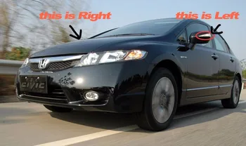 2Pcs Right Left Side LED Rearview Turn Signal Lights Mirror Lamp For Honda Civic 2006 2007 2008 2009 2010 2011 OEM:34300-SNB-013