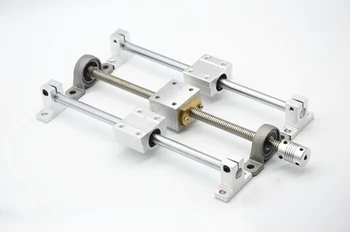 3D printer Guide rail parts -T8 Lead Screw 300mm + Optical axis 300mm+KP08 bearing bracket + screw nut housing mounting bracket